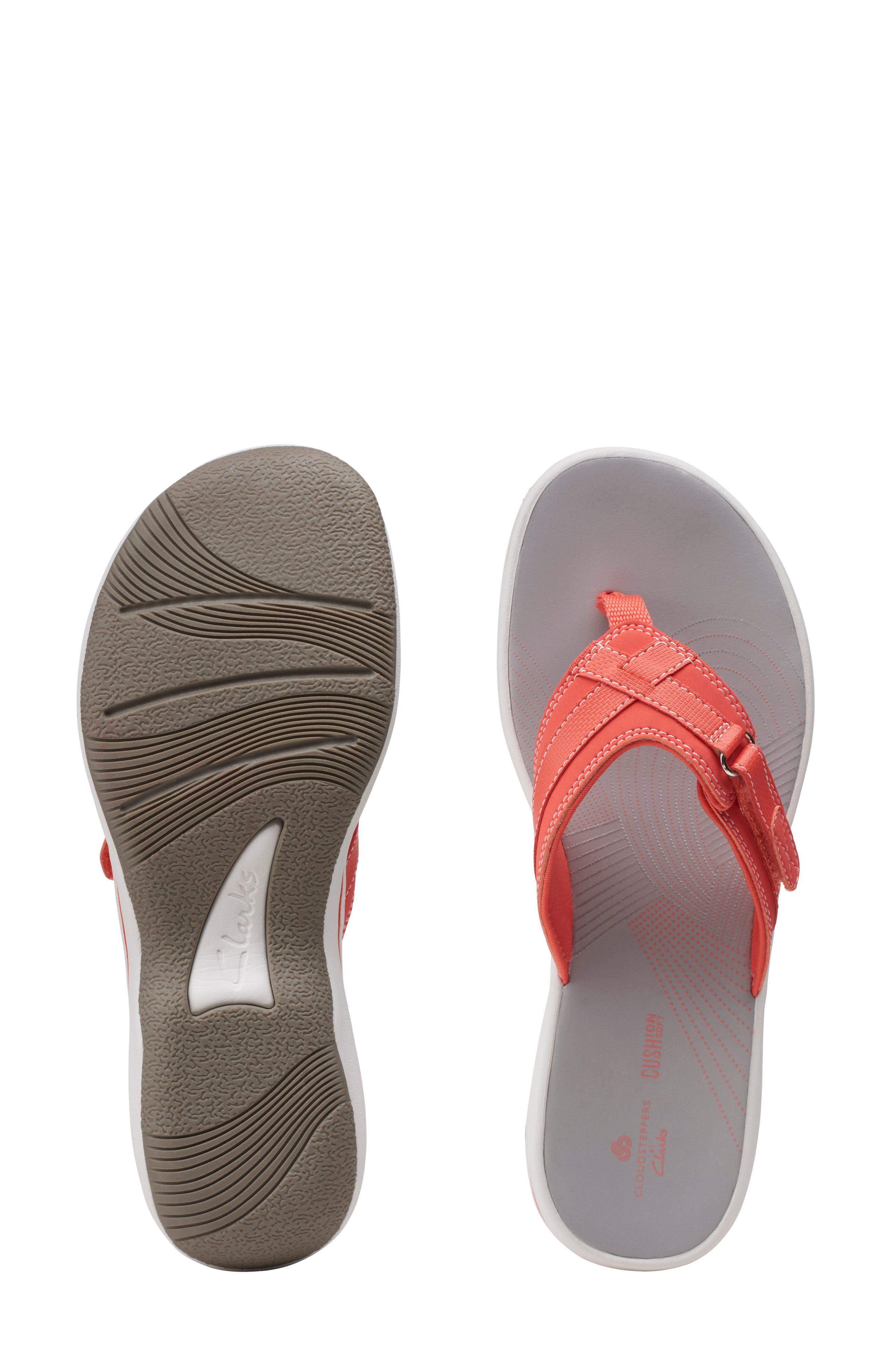 Clarks<sup>®</sup> Breeze Sea Flip Flop Sandal, Alternate, color, Bright Cor