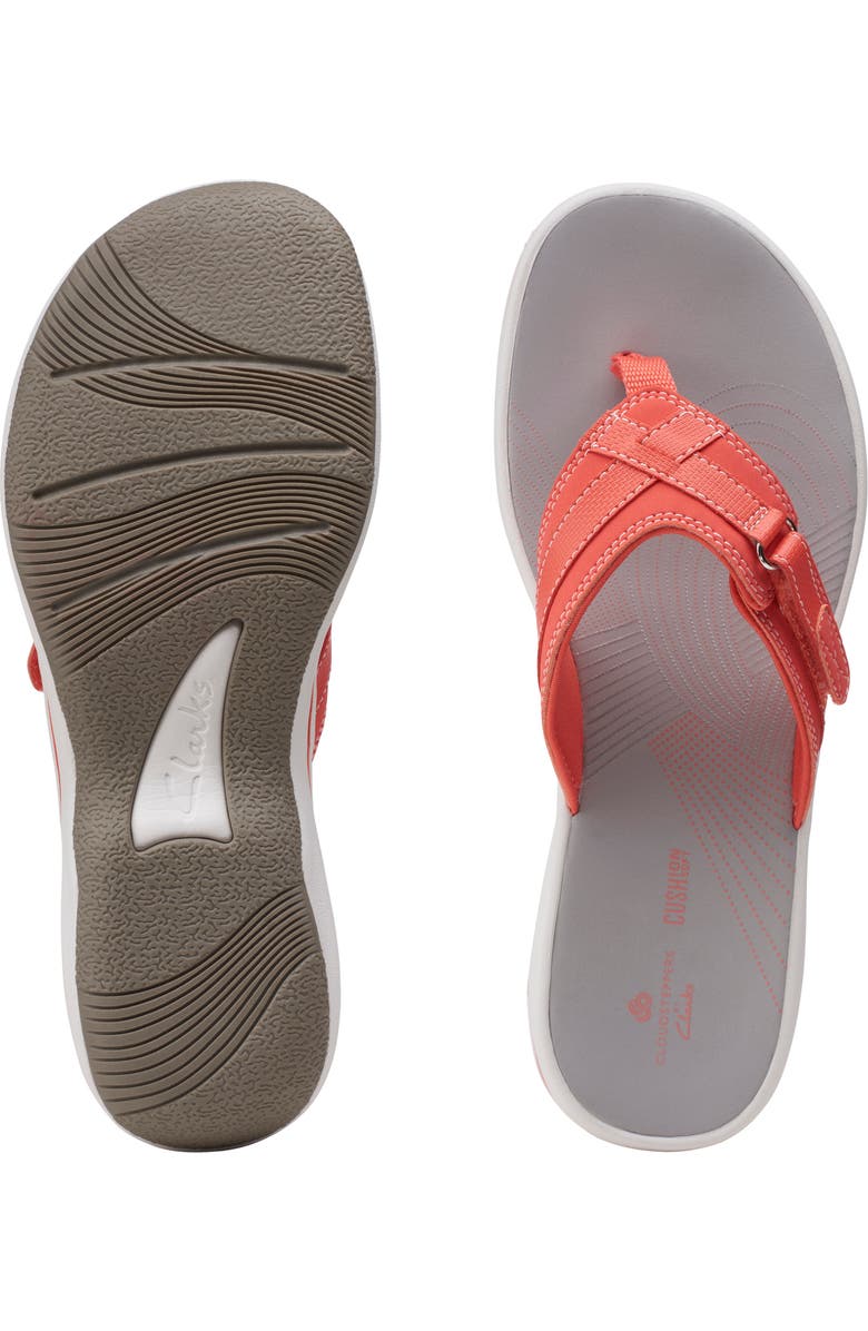 Clarks<sup>®</sup> Breeze Sea Flip Flop Sandal, Alternate, color, Bright Cor