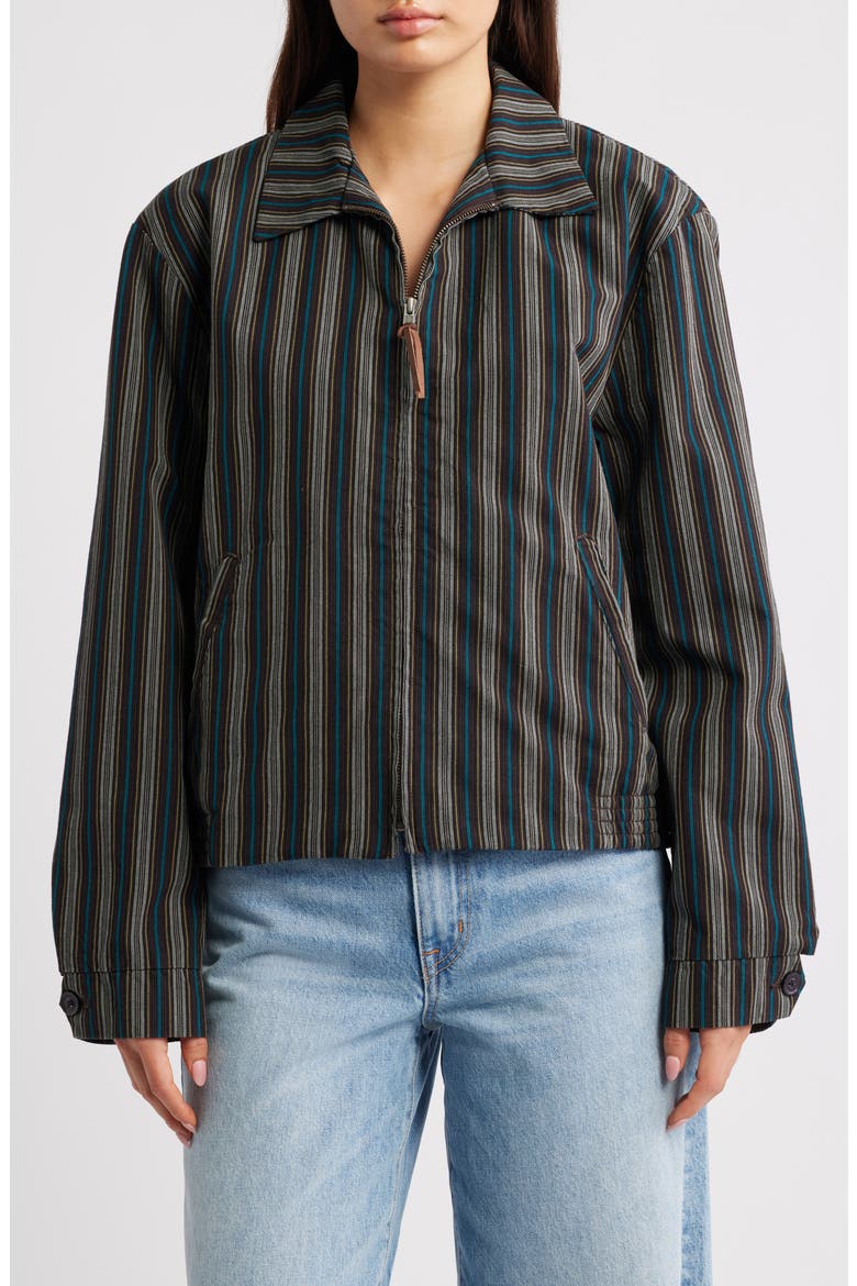 Vandyke Jacquard Jacket, Alternate, color, STRIPE JACQUARD