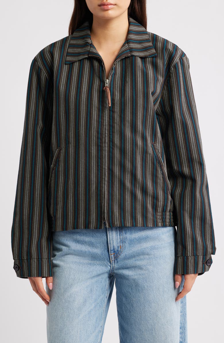 EMILY DAWN LONG Vandyke Jacquard Jacket, Alternate, color, Stripe Jacquard