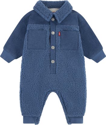 Denim & Fleece Romper