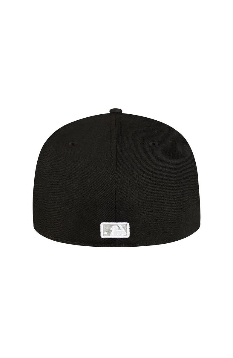 New Era Men's New Era Black Chicago White Sox Script Sided 59FIFTY Fitted Hat, Alternate, color, 