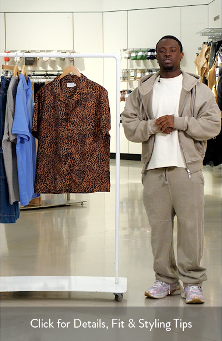 Leopard Print Camp Shirt, sales video thumbnail