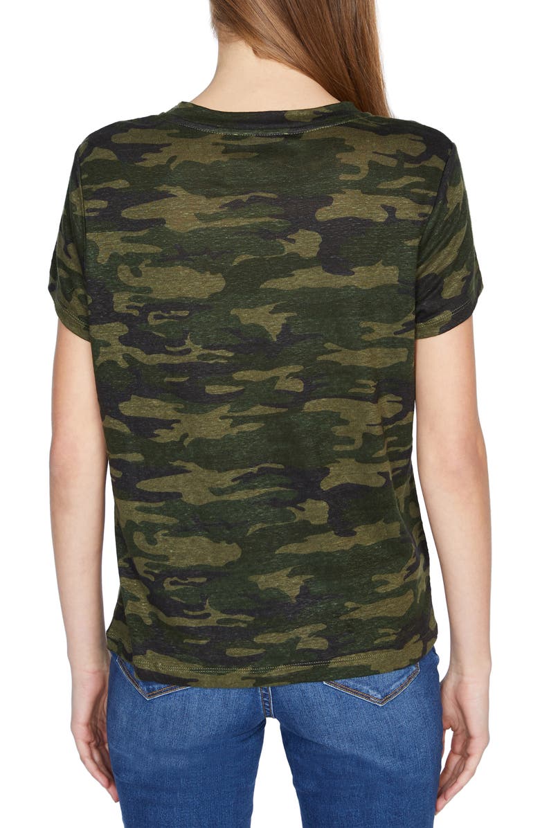 Sanctuary The Perfect Camo Linen Tee, Alternate, color, 