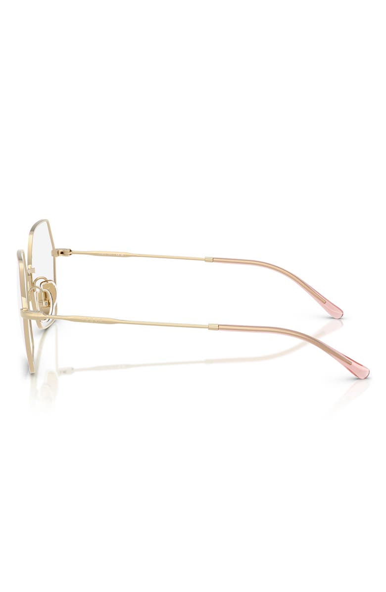 VOGUE 53mm Irregular Optical Glasses, Alternate, color, Gold
