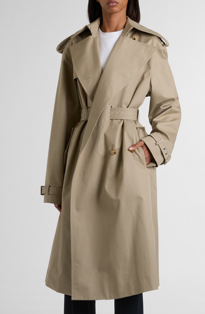 McQueen Belted Trench Coat, Alternate, color,