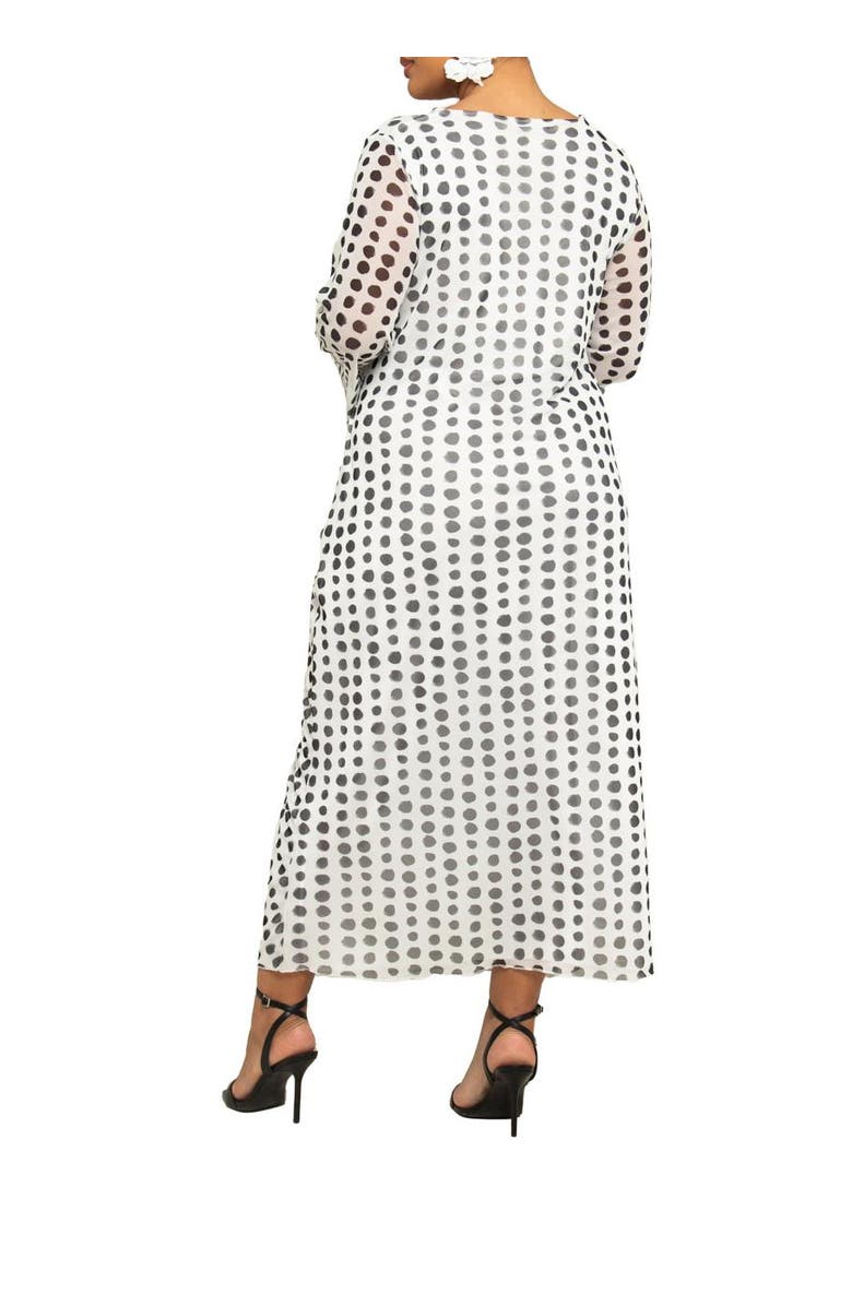 FASHION-SZN CURVE Ruffle Snake Print Maxi Dress, Alternate, color, 