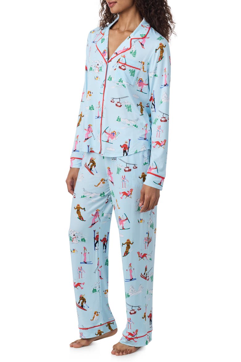 Print Pajamas, Alternate, color, BLUE NOVEL