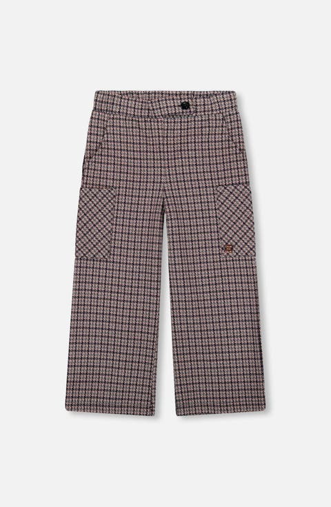 Jacquard Knit Flare Pants with Houndstooth (Toddler & Little Kid)