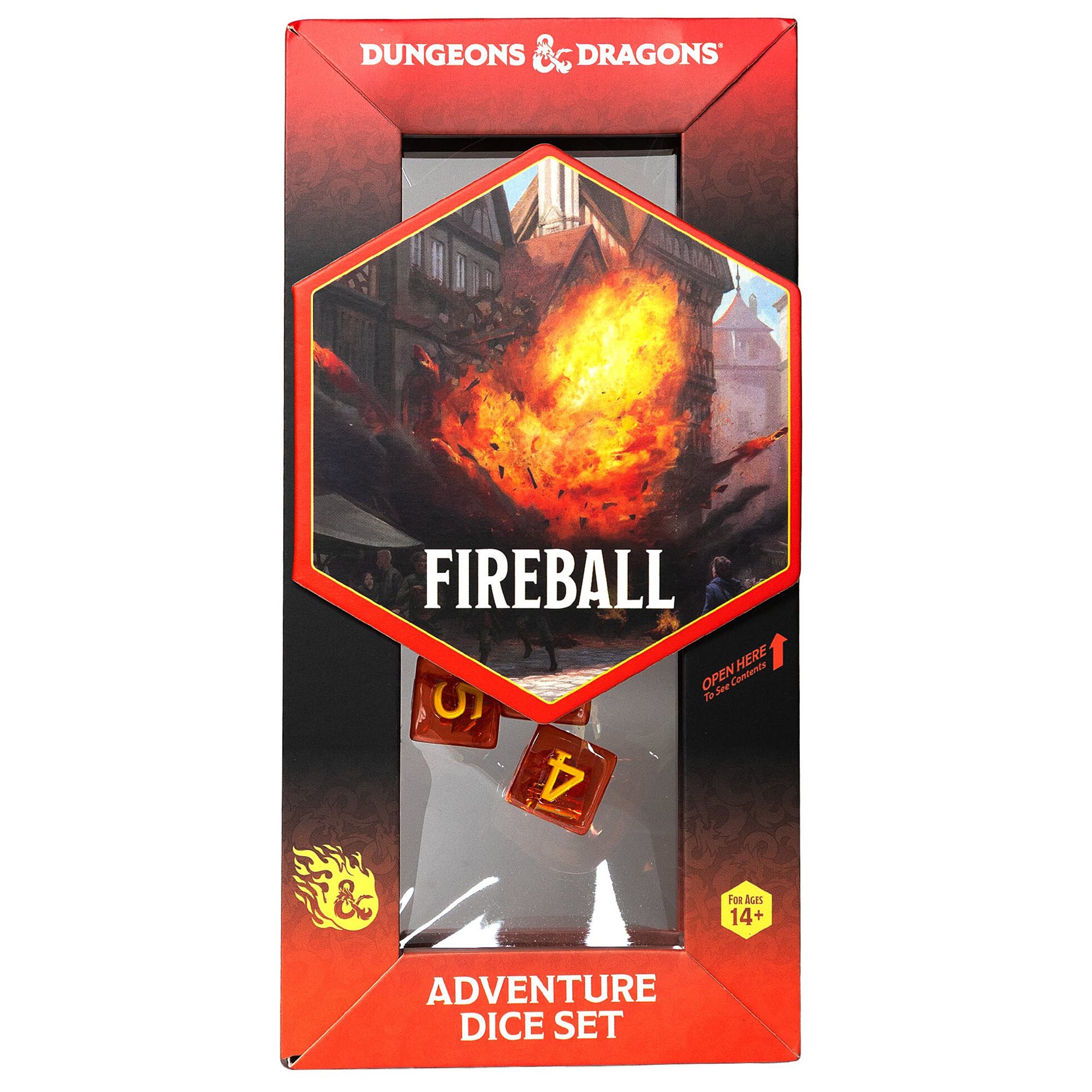 Dungeons & Dragons Red and Orange 8 Piece RPG Die Set | Nordstrom