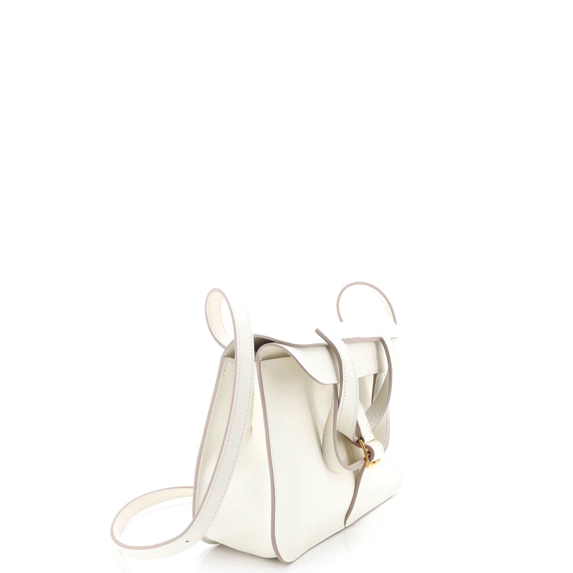 Pre-Owned Hermes Halzan Bag Evercolor 25, Alternate, color, Craie