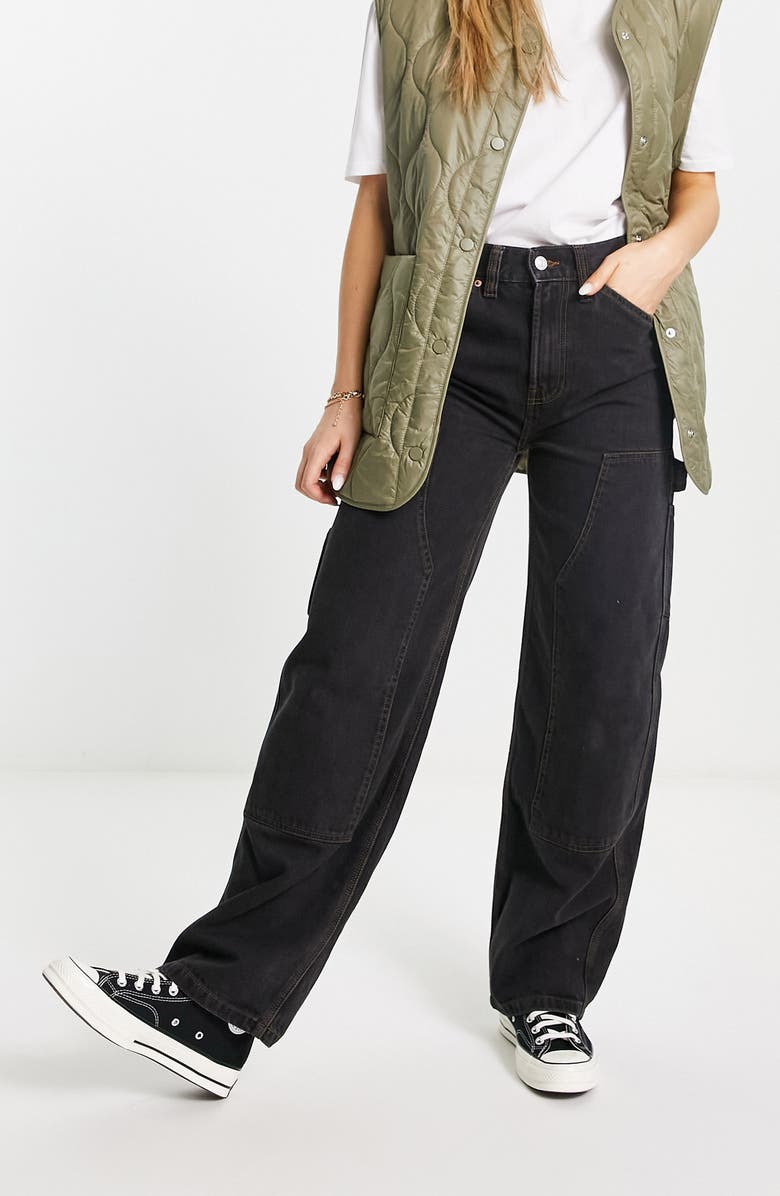 ASOS DESIGN Baggy Carpenter Jeans, Main, color, 