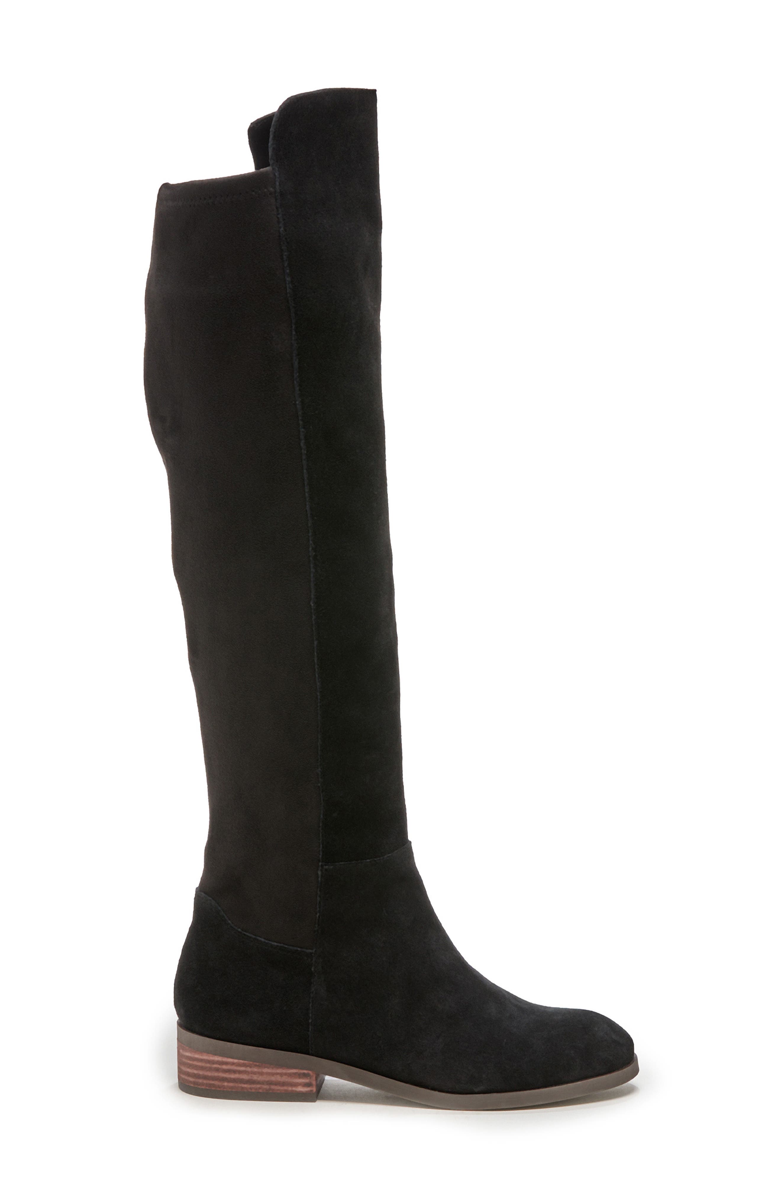 Calypso Over the Knee Boot, Alternate, color, BLACK/ BLACK LEATHER