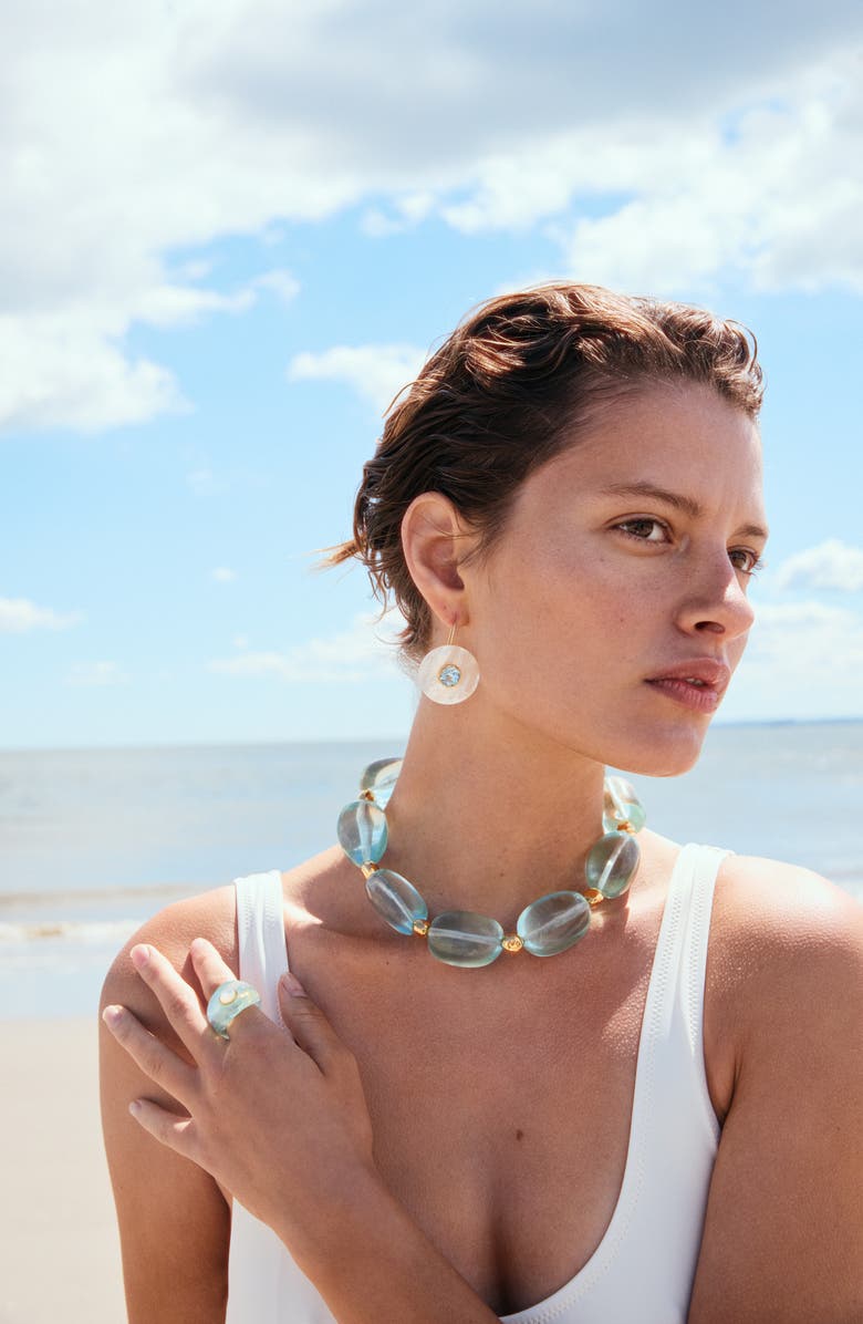 Lizzie Fortunato Lobos Collar Necklace, Alternate, color, Blue