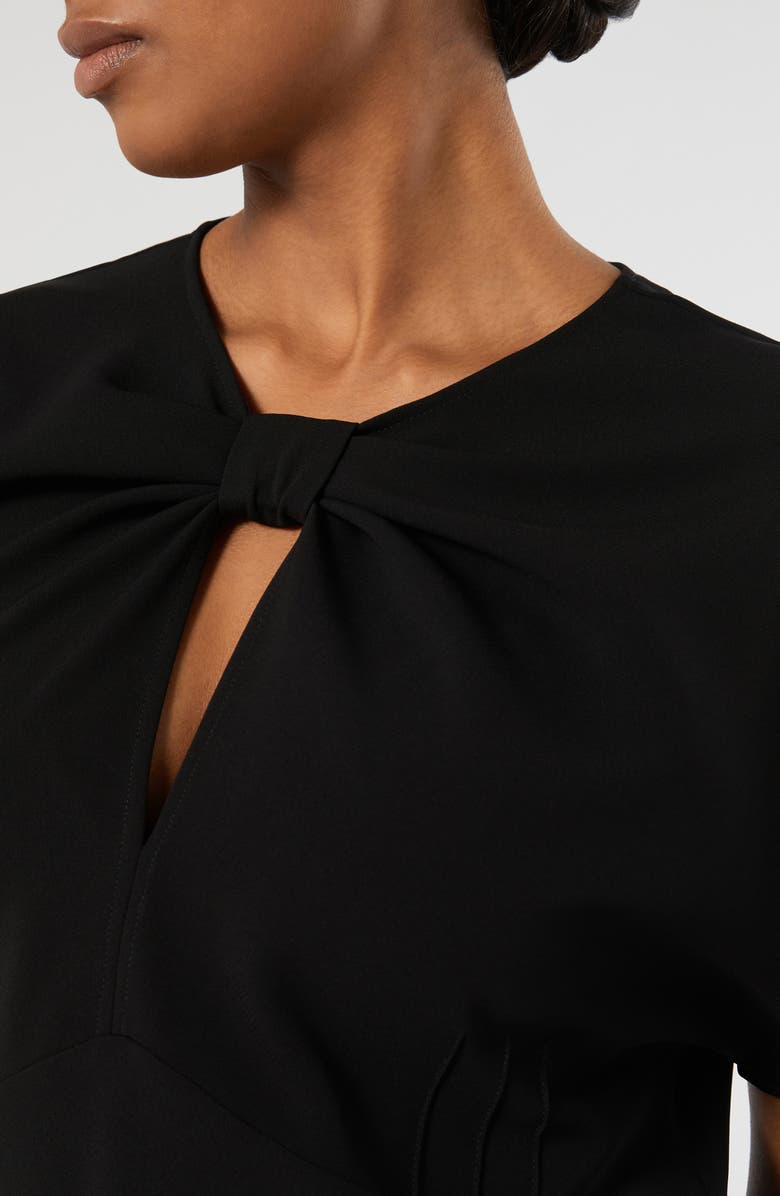 Marina Rinaldi Giro Knot Dress, Alternate, color, Black