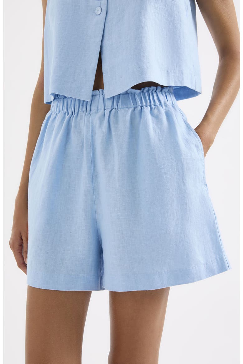 Theo Linen Short, Alternate, color, Bermuda