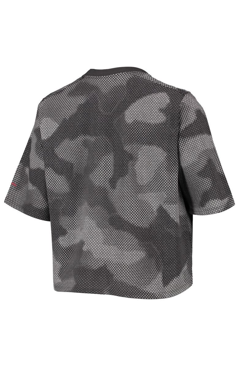 Columbia Women's Columbia Gray/Black Ohio State Buckeyes Park Camo Boxy T-Shirt, Alternate, color,