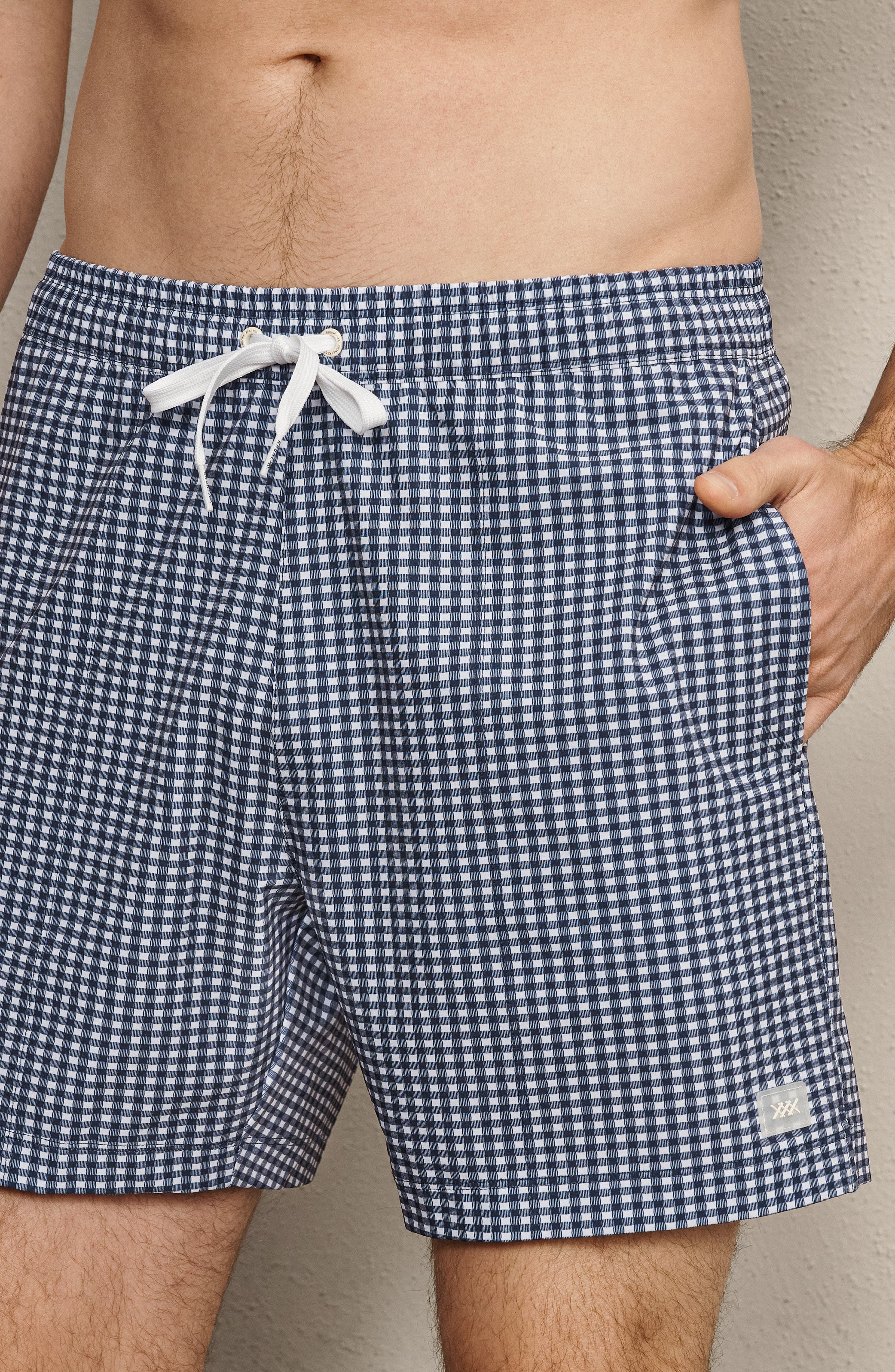 selected NAVY GINGHAM