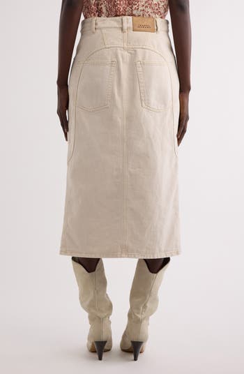 Isabel Marant Britt Denim Midi Skirt | Nordstrom