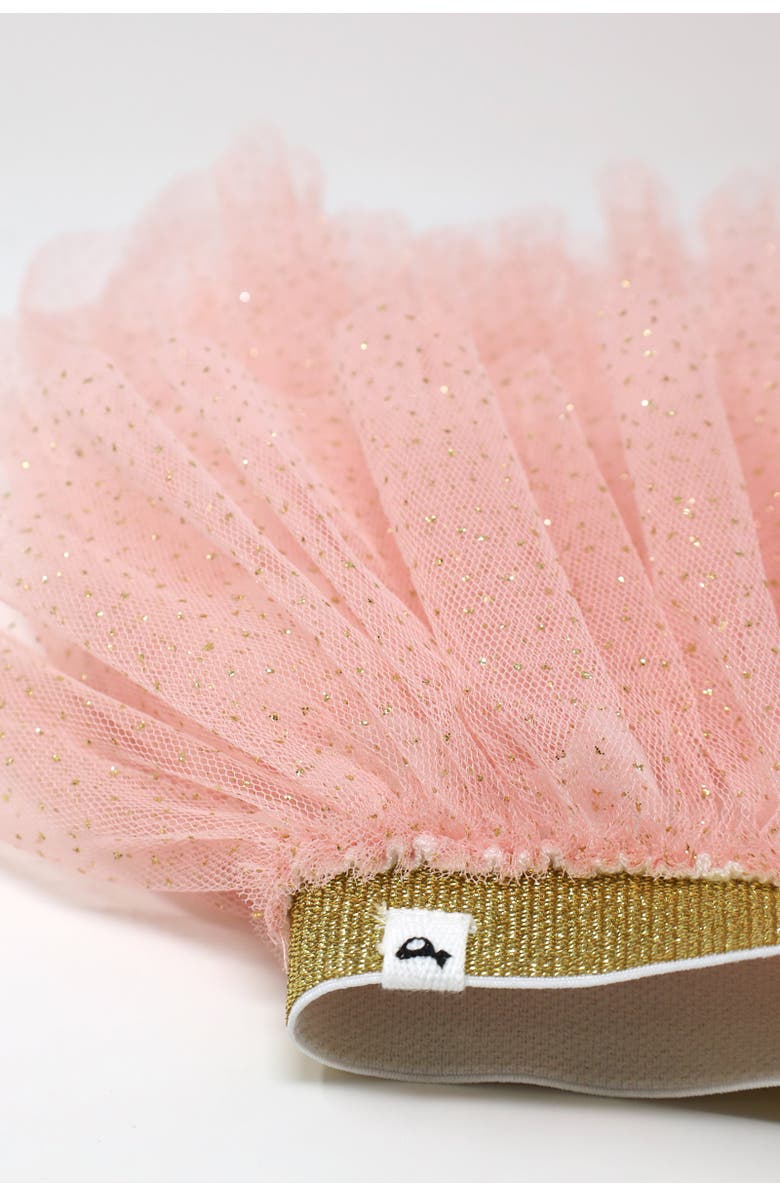 oh baby! Gold Band Layered Frill Tutu Skirt, Alternate, color, Pale Pink/Gold