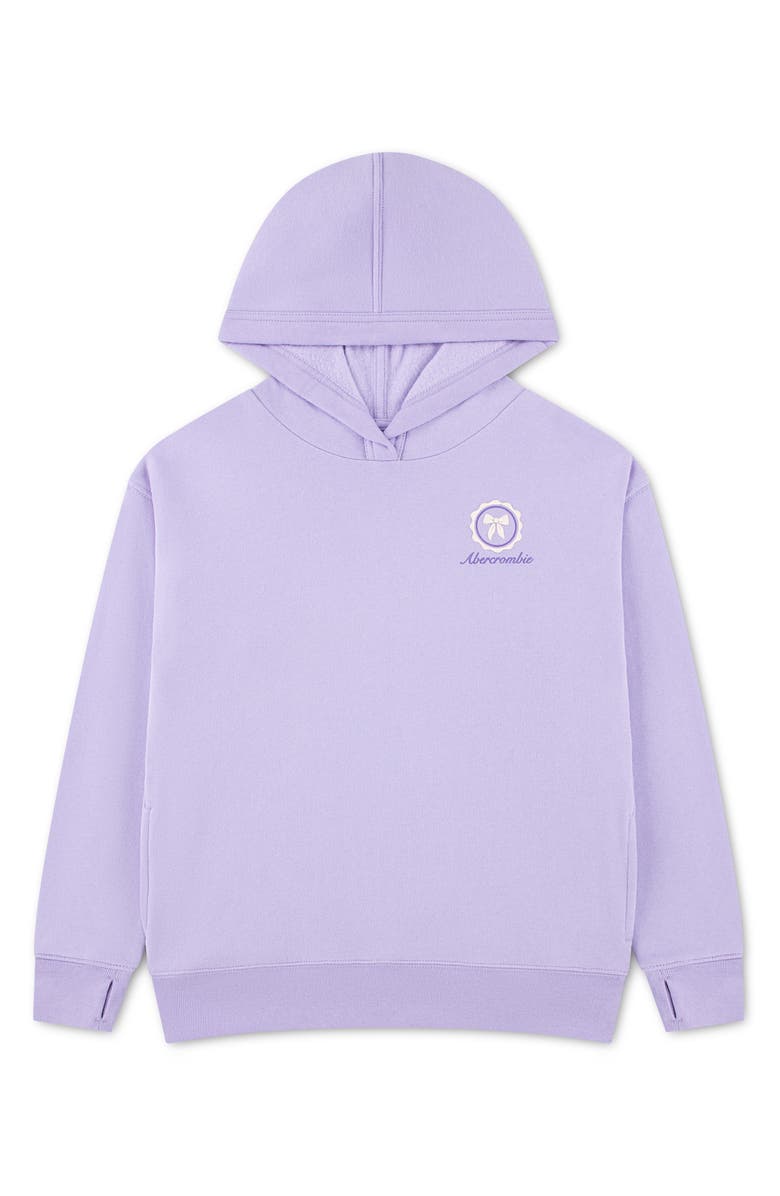 abercrombie kids Kids' Don't Rush Hoodie, Main, color, New Lavendar