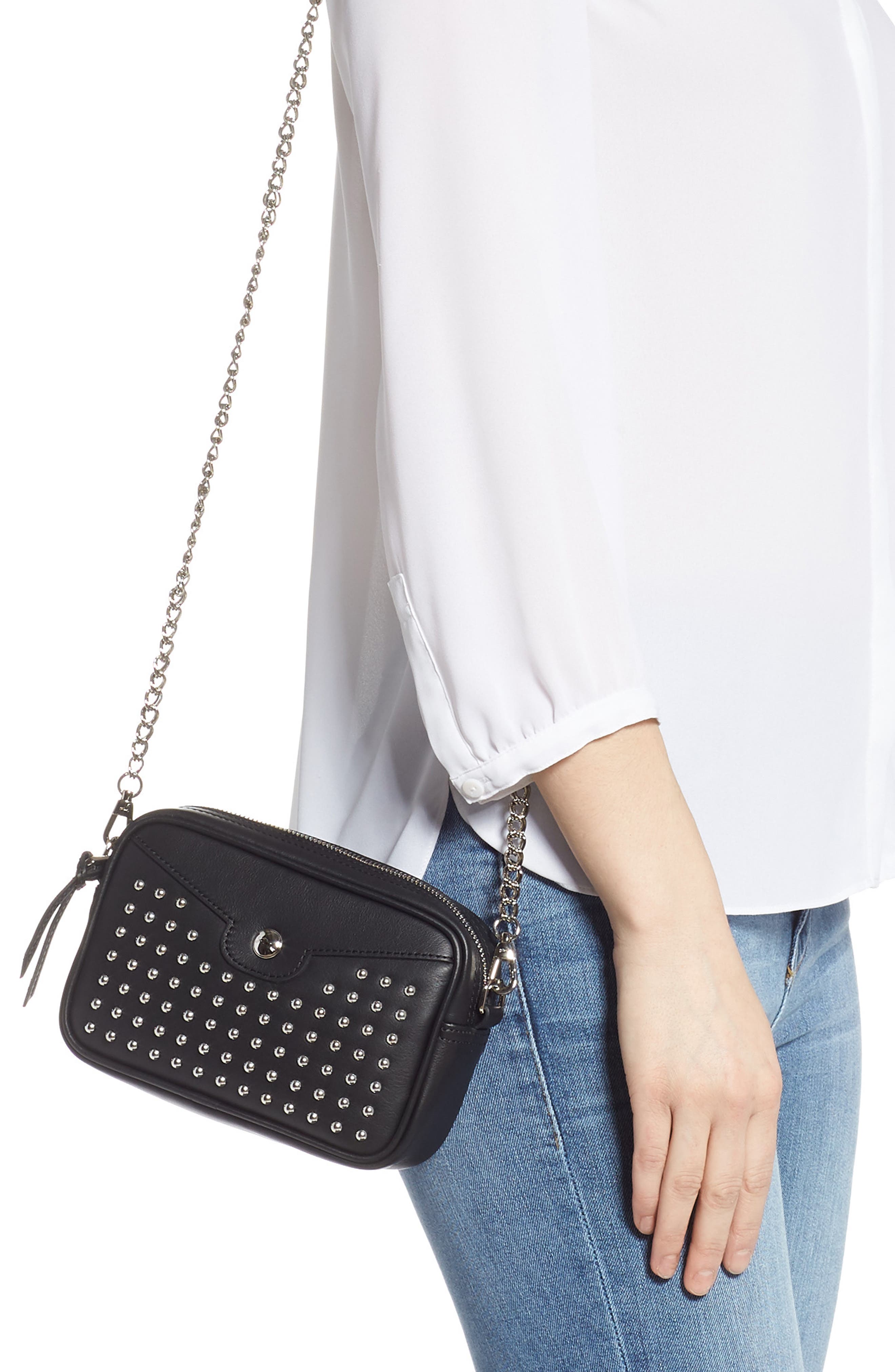 Longchamp Rock Chain Crossbody Bag, Alternate, color, 