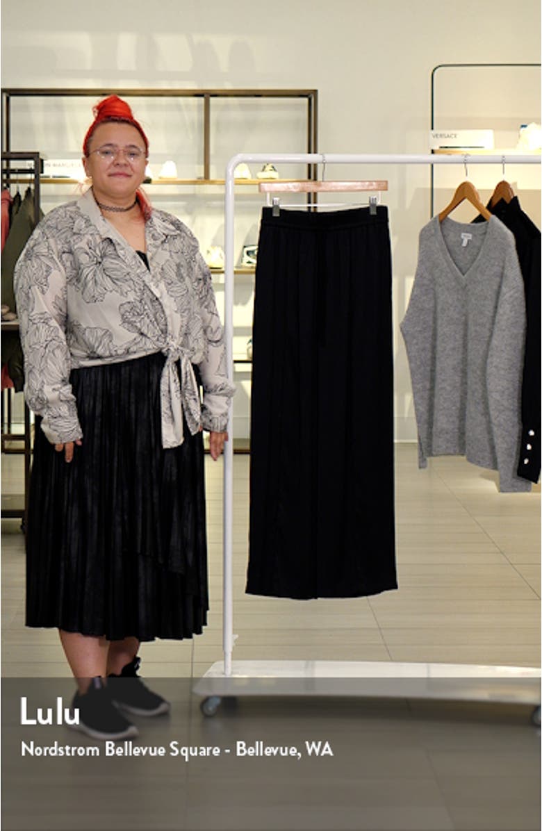 Wide Leg Satin Pants, sales video thumbnail