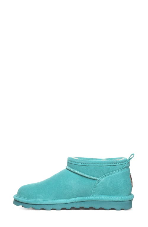 Bearpaw Super Shorty Genuine Shearling Lined Bootie In Blue