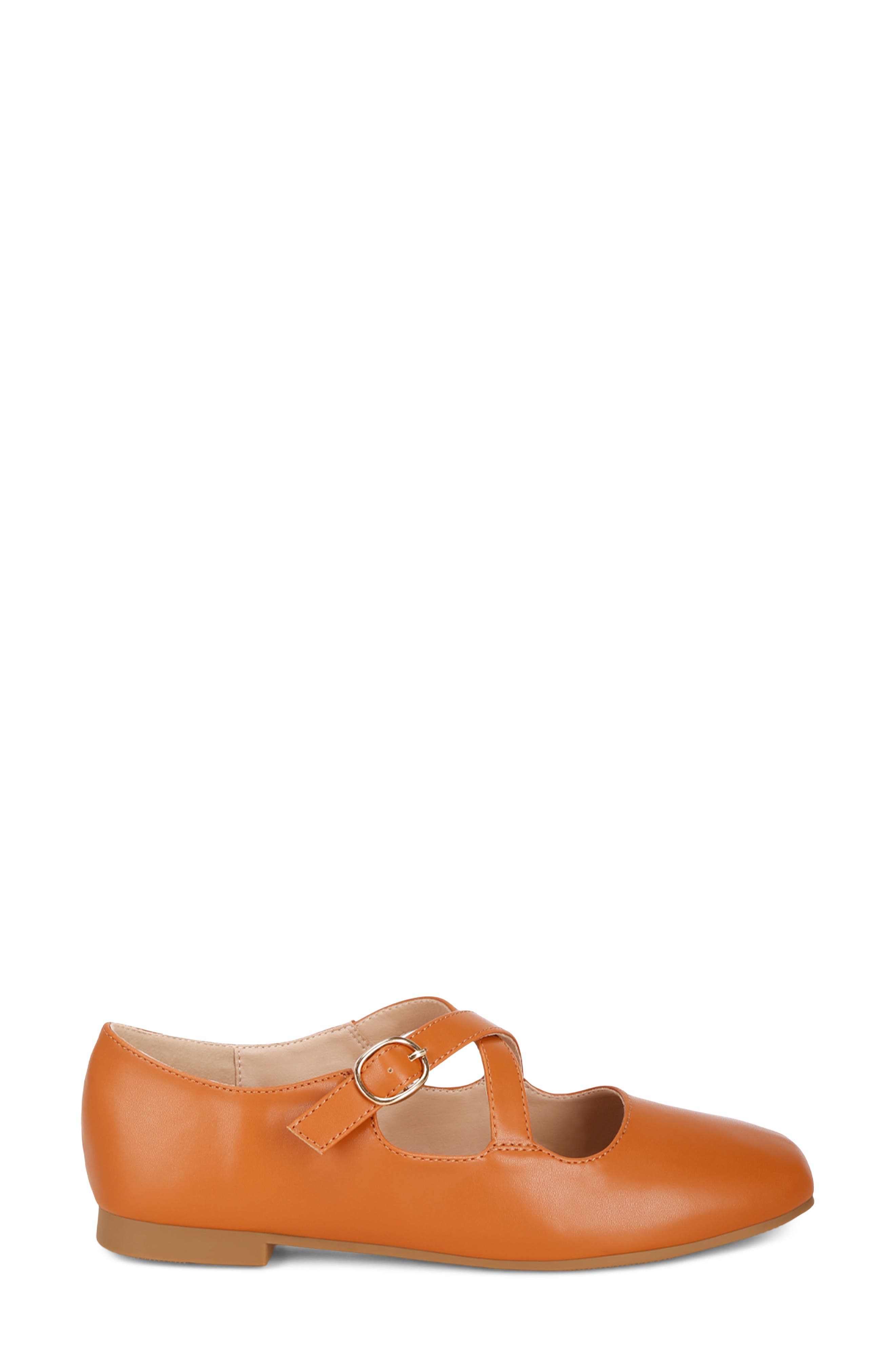 Vonily Leather Mary Jane Flat, Alternate, color, TAN