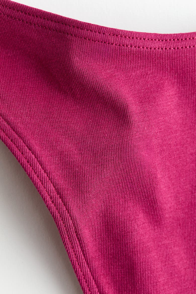 10-pack Cotton Thong Briefs, Alternate, color, Light pink/Dark pink