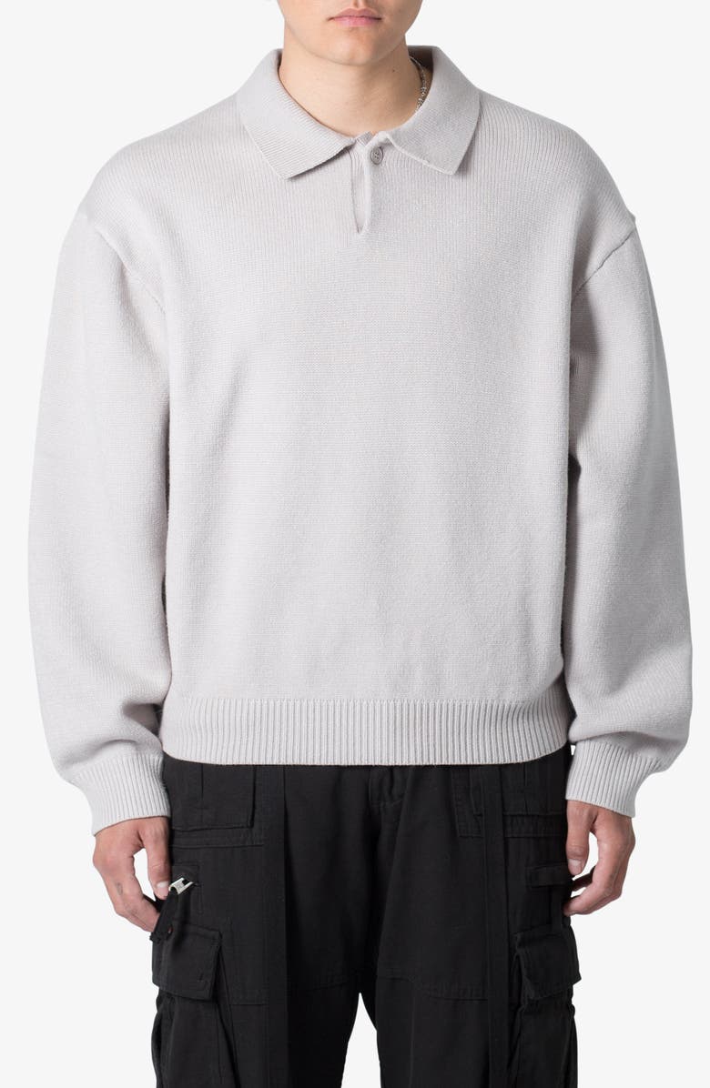 mnml Polo Sweater, Main, color, Light Grey