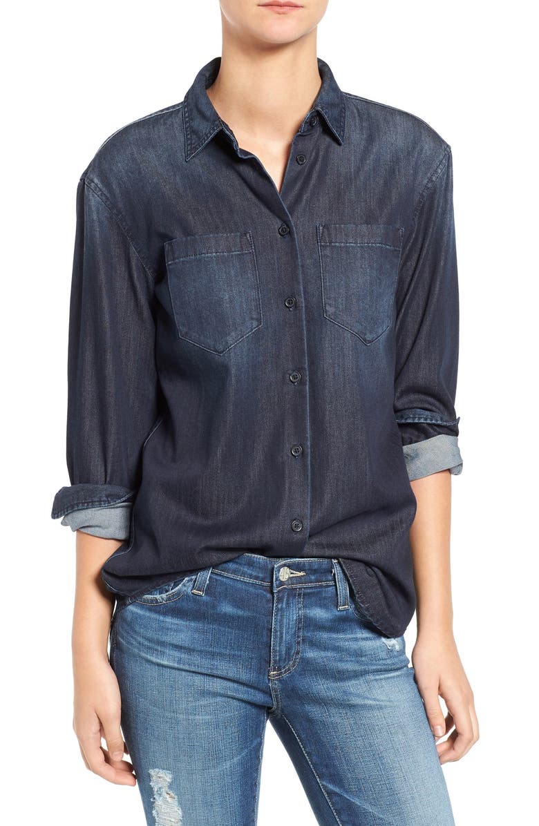 AG Hartley Chambray Shirt, Main, color, 