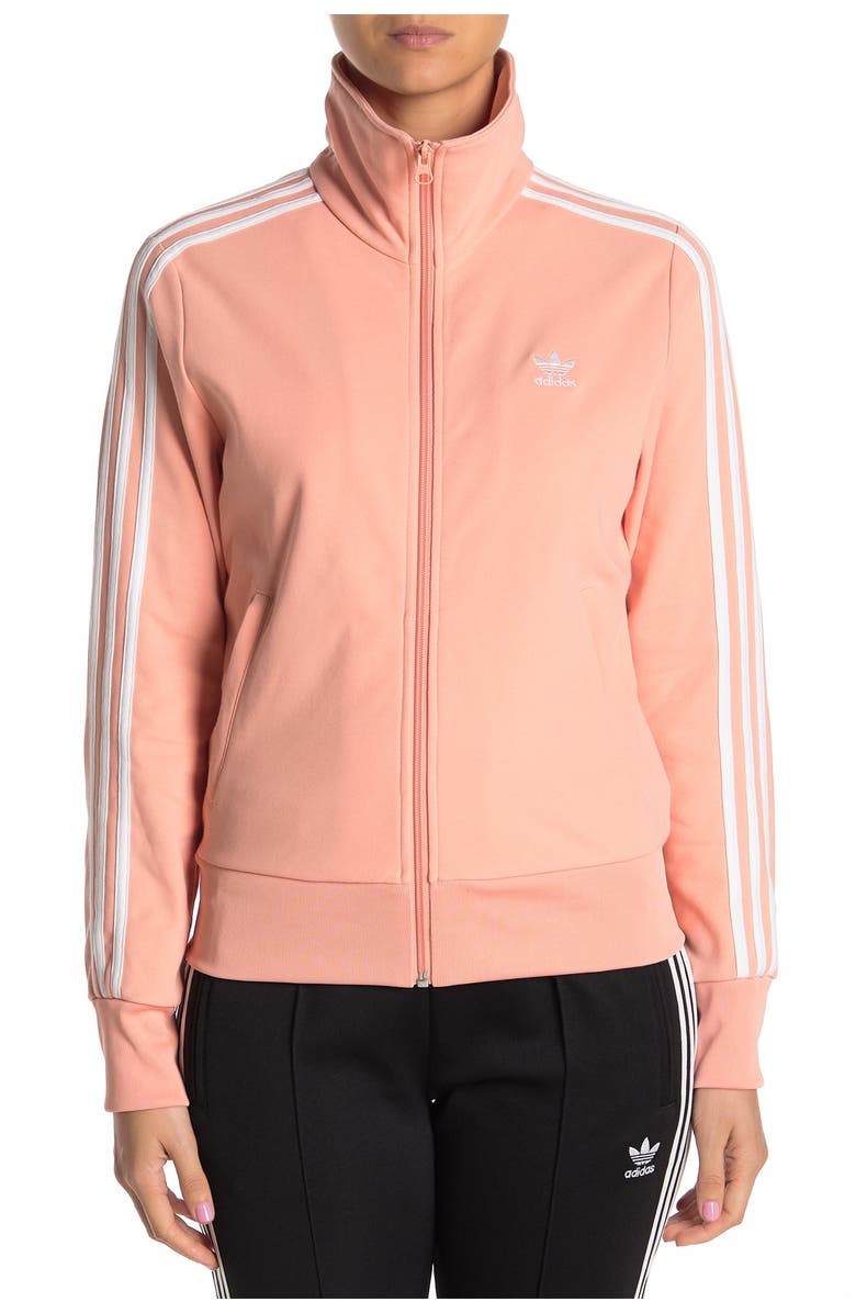 adidas Front Zip 3-Stripes Jacket, Alternate, color, 