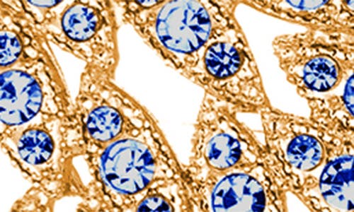 Eye Candy Los Angeles Starling Crystal Cluster Statement Drop Earrings In Gold