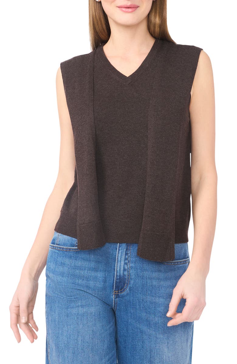 Halogen<sup>®</sup> Tie Shoulder Sleeveless Sweater, Alternate, color, Delicioso