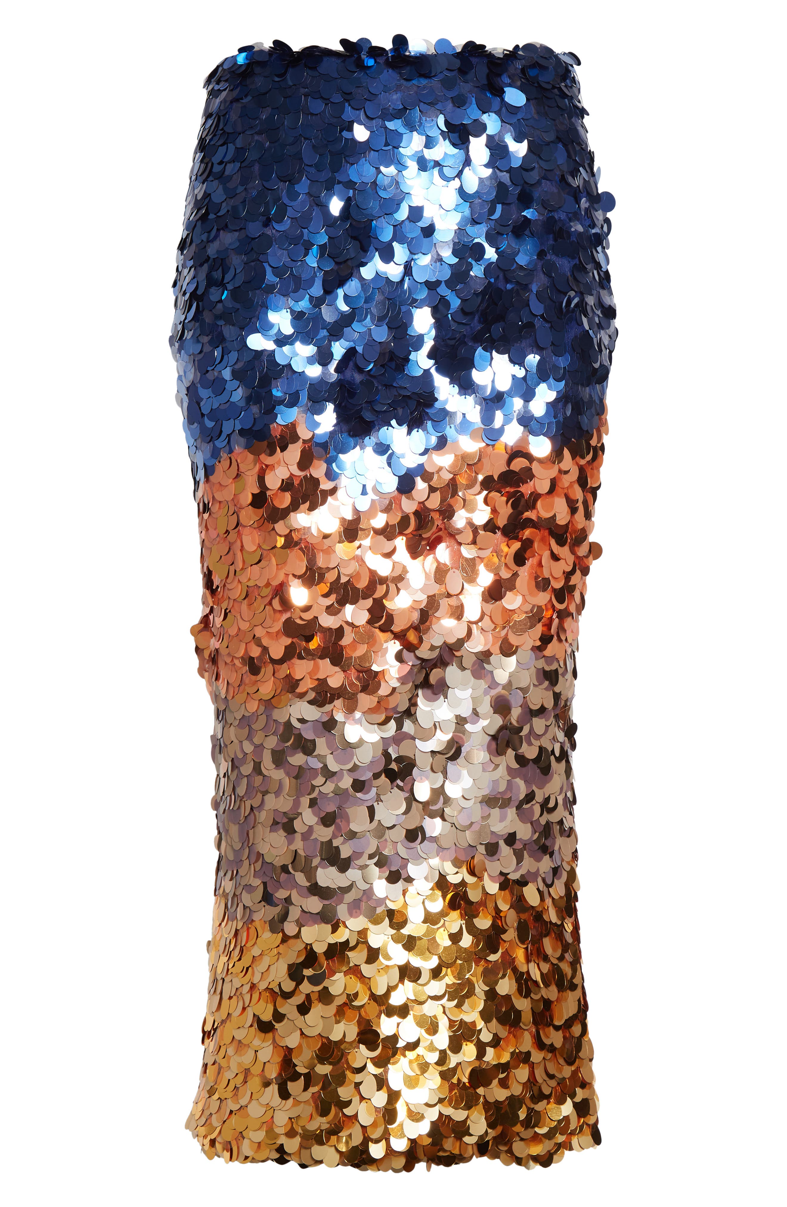 Matilde Colorblock Sequin Midi Skirt