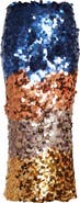 Ulla Johnson Matilde Colorblock Sequin Midi Skirt