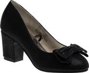 BADGLEY MISCHKA Badgley Mischka Girls' Heeled Dress Pumps.