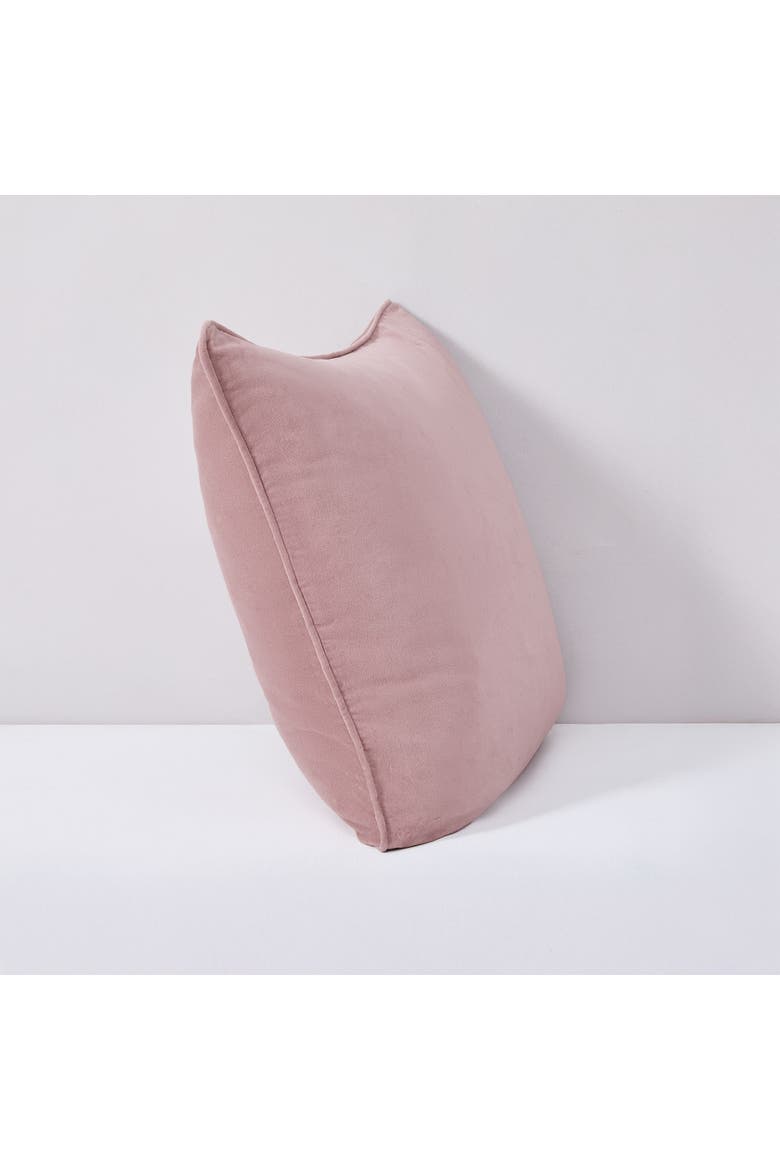 Terran Velvet Pillow Cover, Alternate, color, Dusty Pink