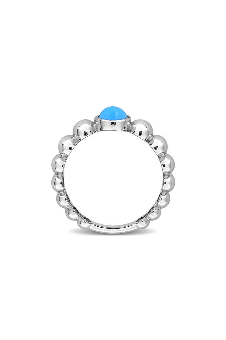 Created Turquoise Sterling Silver Band Ring, Alternate, color, TURQUOISE