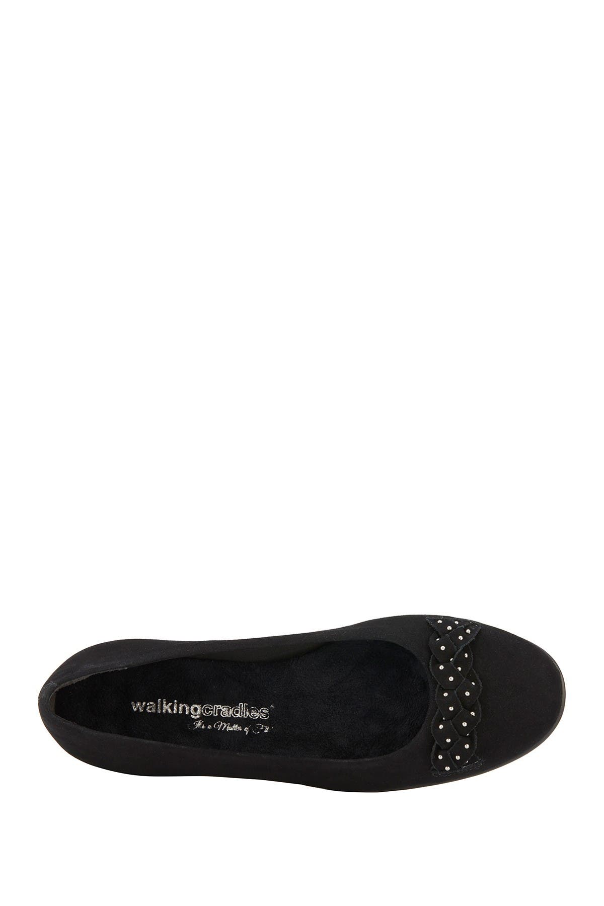 WALKING CRADLES Francesca Nubuck Leather Flat (Women) | Nordstromrack