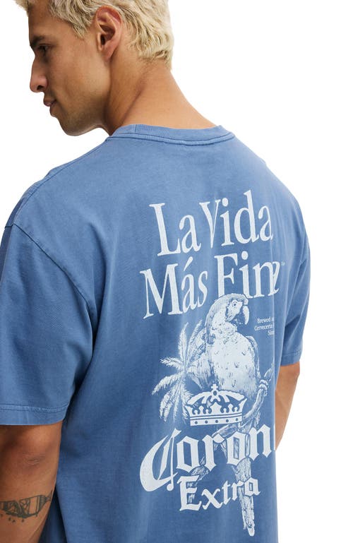 Cotton On Premium License Loose Fit T-shirt In Blue