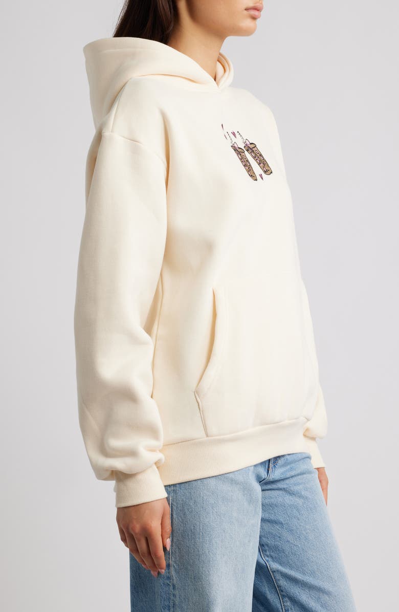 HAPPY CAMP3R Latte Love Hoodie, Alternate, color, Cream