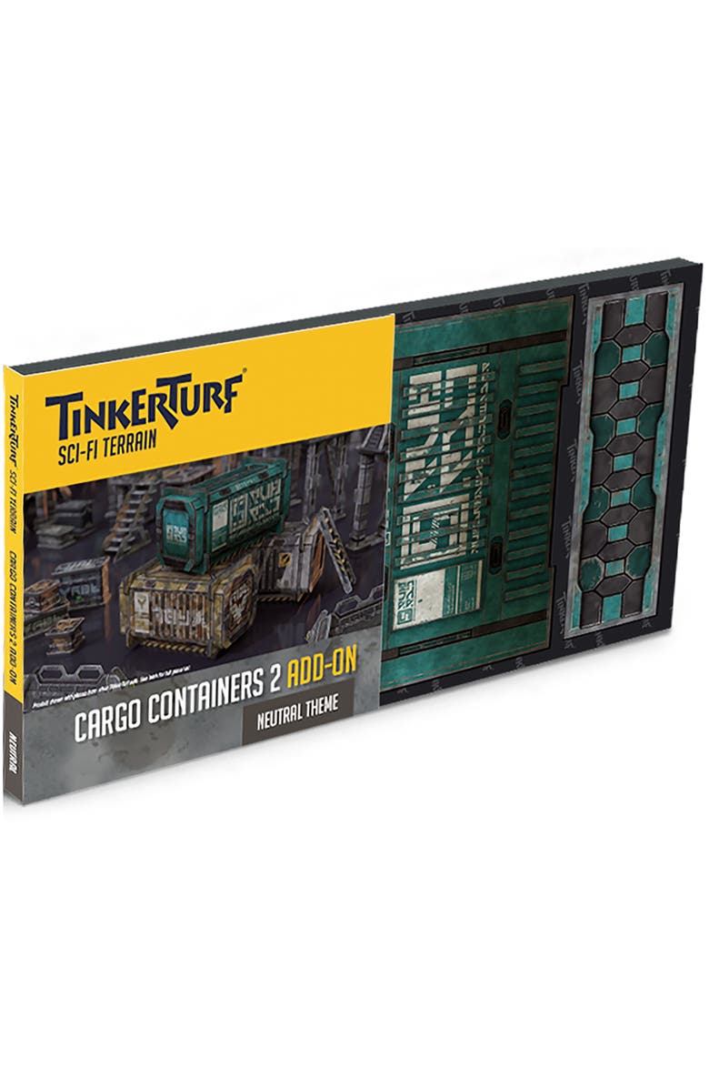 TinkerTurf Scifi Terrain Cargo Containers Series 2 Addon Neutral Theme, Main, color, Multicolored