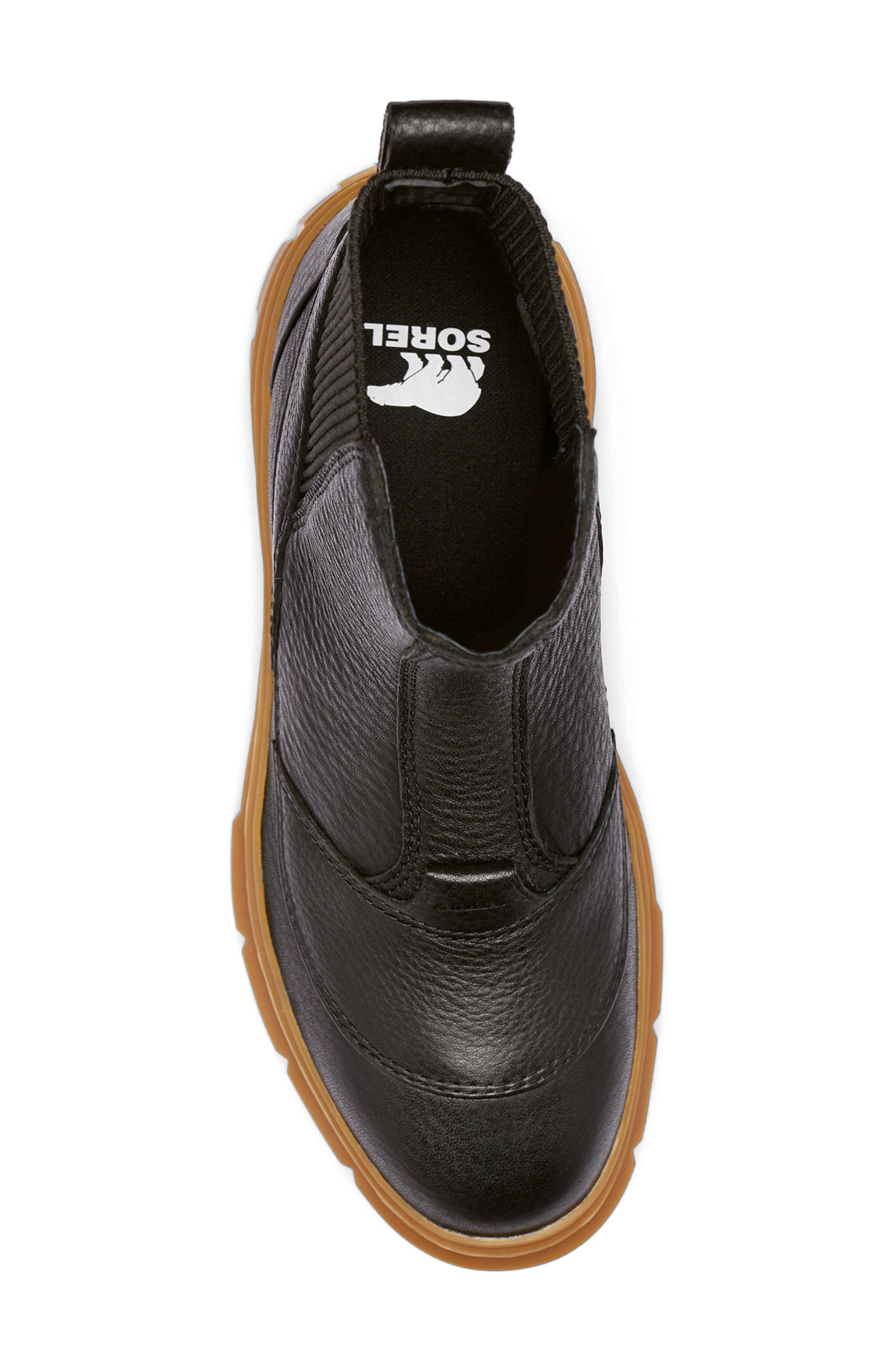 CARIBOU X Waterproof Platform Chelsea Boot, Alternate, color, BLACK/ GUM 2
