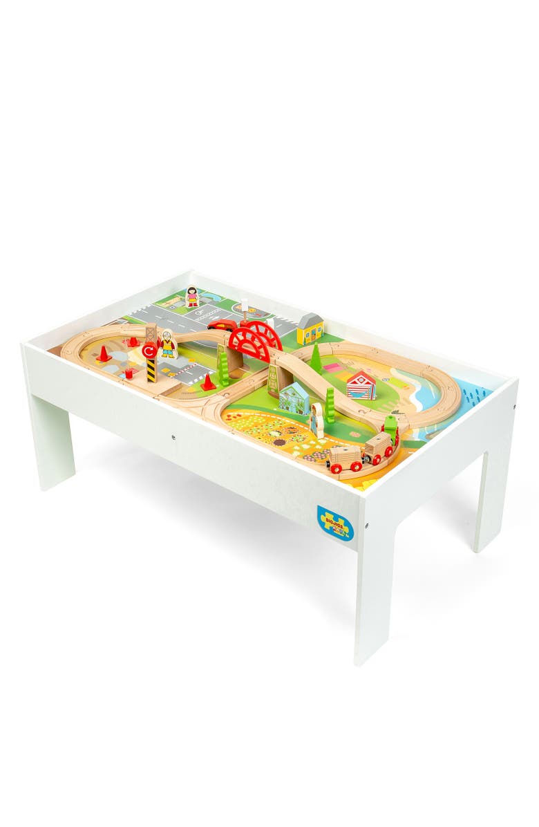Bigjigs Rail Train Set & Table, Main, color, 