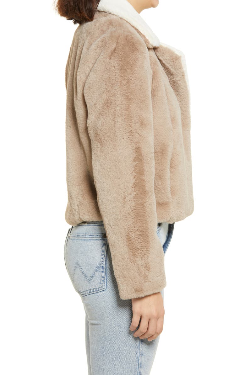 BLANKNYC Feel the Love Faux Fur Jacket, Alternate, color,