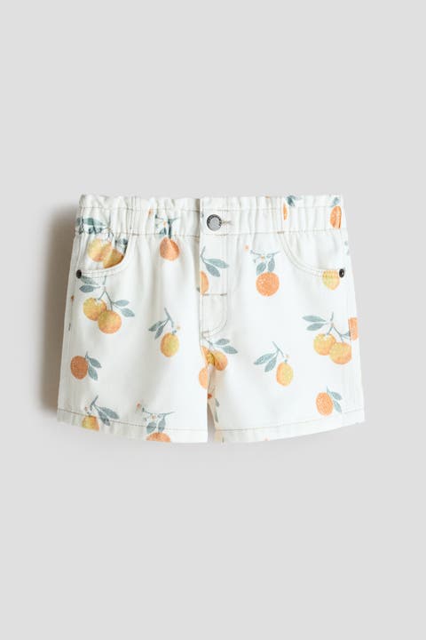 Printed Twill Shorts
