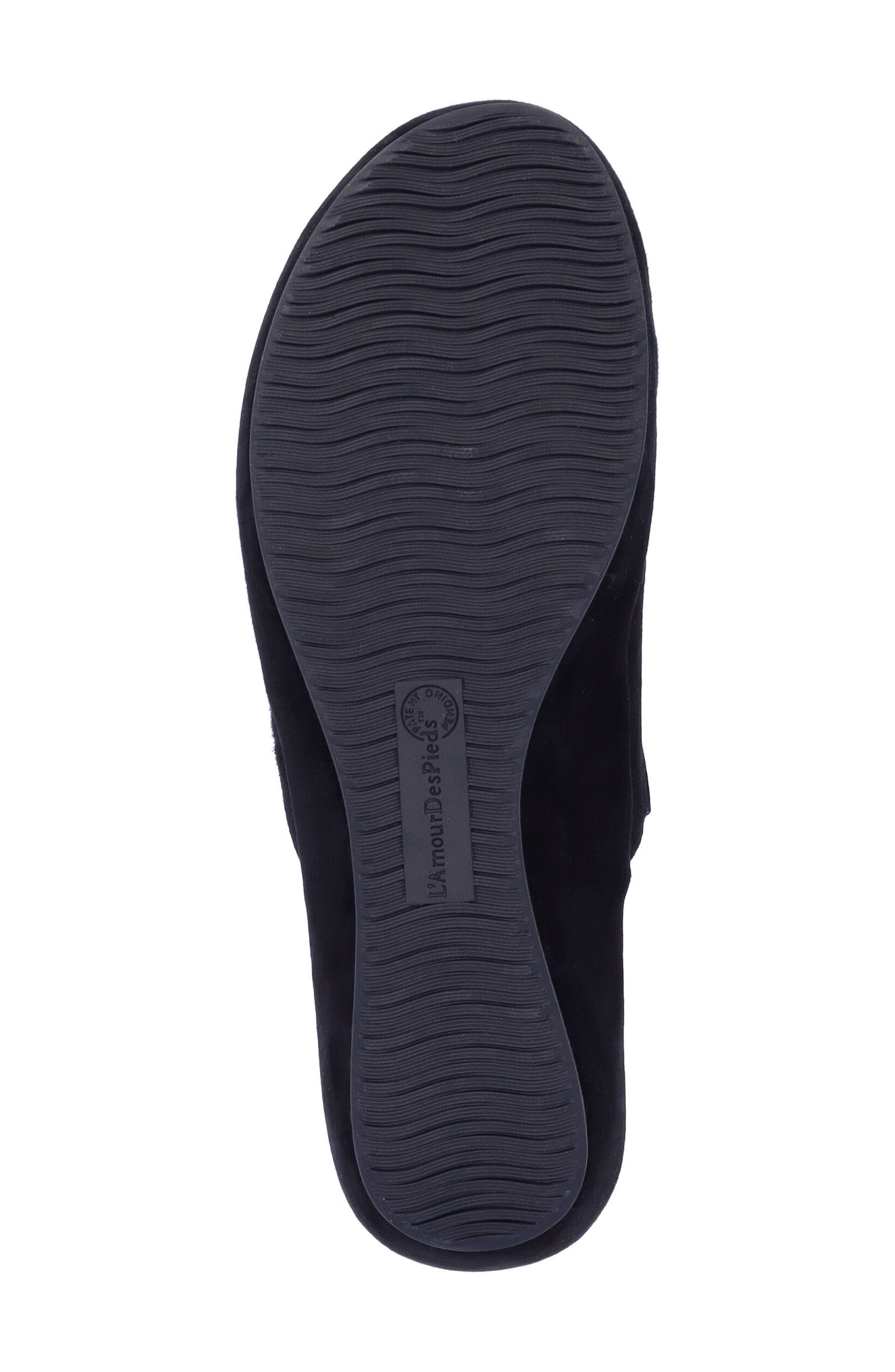 L'Amour des Pieds Cady Platform Wedge Mule, Alternate, color, Black