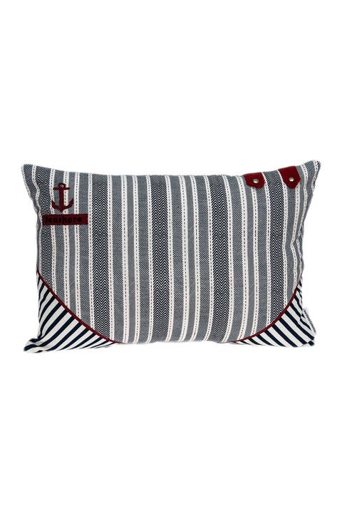 Oceana Nautical Pillow - 14" x 20" - Blue